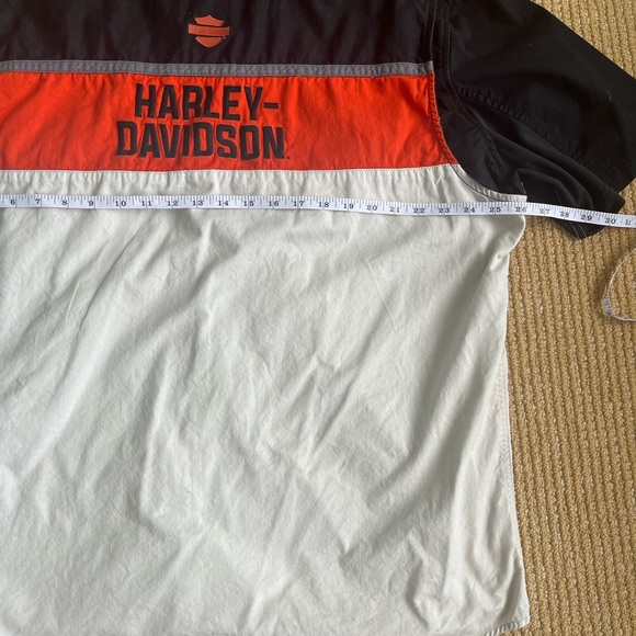 Harley-Davidson Men's Performance Vented Colorblock Shirt Orange Black SZ 2XL - Picture 12 of 12